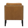 Ralph Armchair / Occasional Chair Vintage Cognac Leather & Oak Wood