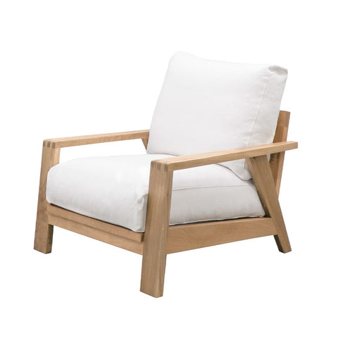 Laid Back Modern Cassel Armchair / Occasional Chair - White