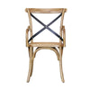 Bentwood Carver Artistic Oak & Rattan Armchair Dining Chair