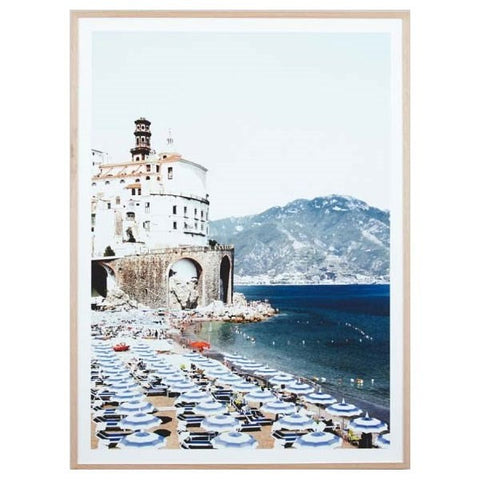 Photographic Amalfi Coast 1.3m Canvas Art Print With Wood Frame