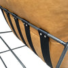 Copenhagen Lounge Chair / Armchair  - Cognac Leather With Black Strap Frame.