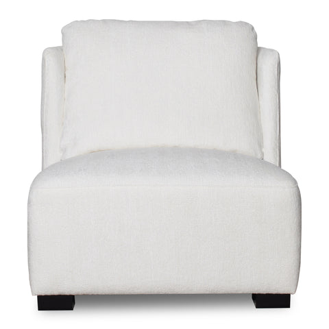 Quadria Ivory Chenille Modern Luxury Occasional Chair / Sofa Chair
