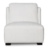 Quadria Ivory Chenille Modern Luxury Occasional Chair / Sofa Chair