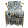 Oyster Blue/Grey Acrylic Cable Lounge / Bed Throw
