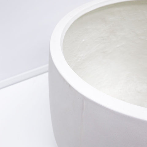 Ahuriri White Concrete Outdoor Planter - Medium