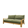 Laid Back Modern Cassel 3 Seater Sofa - Khaki Green