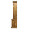 Cuba Reclaimed Pine Hutch Dresser / Sideboard Bookcase With Sliding Cupboard Doors
