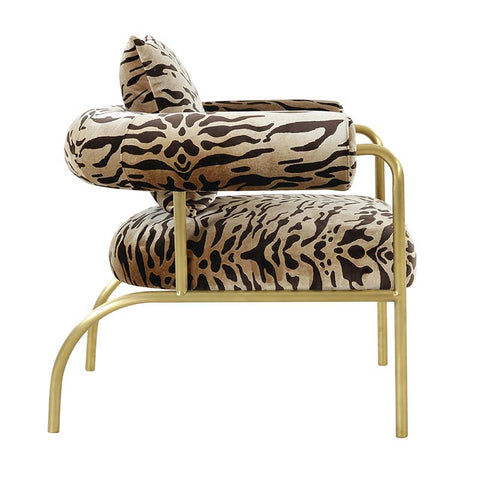 Michigan Armchair Modern Animal Print - Bold Statement Piece