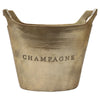 Raw Gold Champagne Engraved Interior Design Wine Bucket Aluminium Decorative Showpiece Ornament