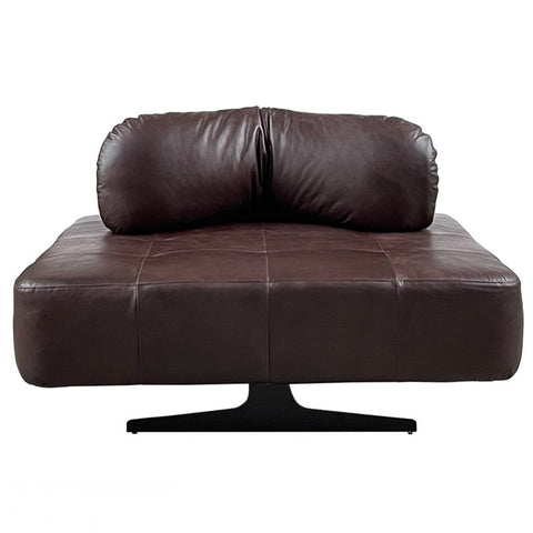 Georgio XL Relaxed Luxury Cuba Brown Leather Lounge Chair
