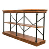 Provincial French Character Iron & Pine Console Table / Entertainment Unit