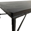 Blenheim Geometric Black Iron & Wood Coffee Table