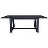 Bakaso Architectural Modern Black Wood Dining Table