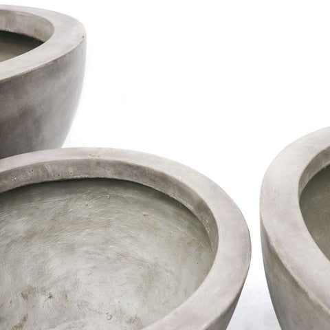 Awatere Weathered Cement Outdoor Planter - Medium 80cm