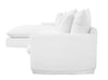 Lotus Luxurious Modern Slipcover 2.5 Seater Modular Sofa / Lounge LH Chaise White Colour