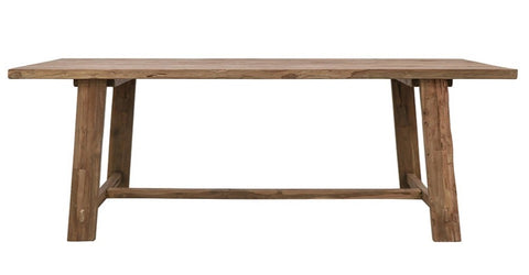 Porto Dining Table Recycled Teak - Handcrafted Indoor / Outdoor Chic