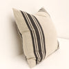 Vera Luxury Charcoal Stripe Lounge / Chair Cushion 50cm x 50cm