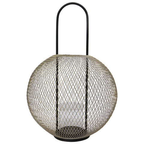 Linterna Large Shabby Chic Rustic Metal Lantern Decorative Ornaments Set