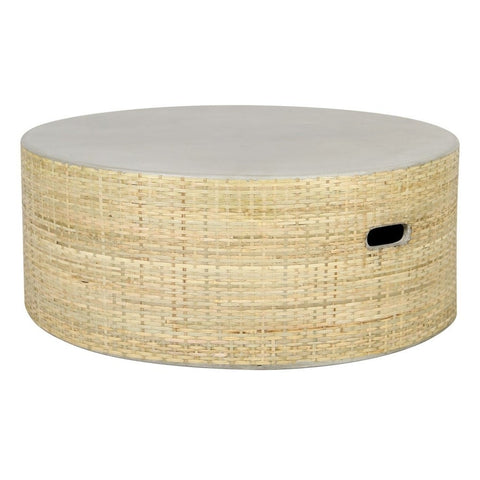 Thatch Concrete Modern Chic Coffee Table