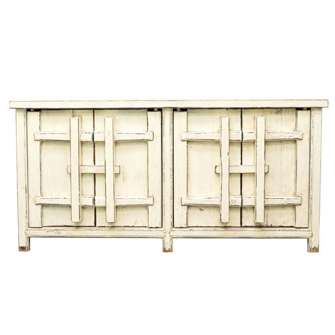Vintage Cream Traditional Oriental Shabby Chic Buffet / Sideboard