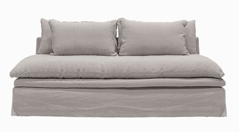 Willow Cement Slipcover Sofa Comfortably Luxurious Modern Sofa / Lounge / Daybed