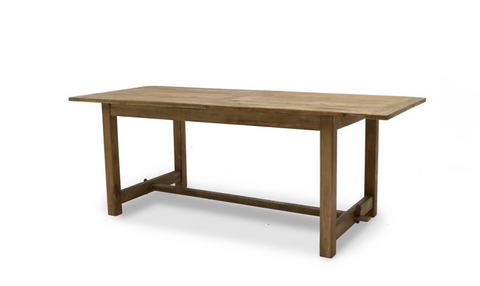 Elm Wood French Country Farmhouse Chic Dining Table - Various Sizes Available