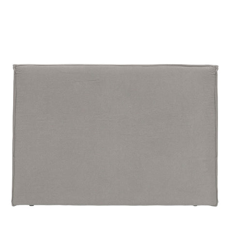 Queen Cement Grey Linen Keely Bedhead Headboard - Sophisticated Chic