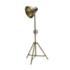 Brass Chandri Tripod Industrial Chic Studio Light Style Floor Lamp Light - Rustic