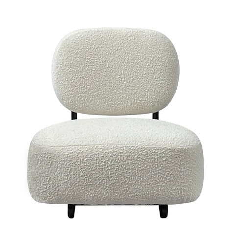 Bison Boucle Modern Occasional Lounge Chair