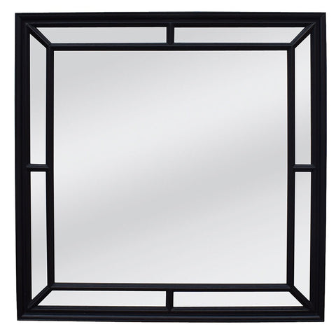 Matteo Exquisite Black Country Chic Framed Mirror