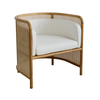 Raya Rattan Wood Occasional Chair / Armchair