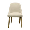 Genoa Wood Dining Chair - Cream Linen