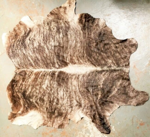 Cowhide Floor Rug Authentic Mexican - Three Different Chocolate Tan Options