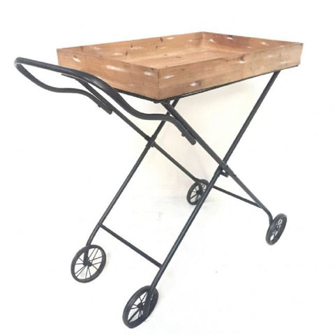 Shabby Chic Unique Vintage Serving Trolley / Side Table