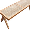 Unique Natural Teak & Rattan Mara Bench Seat