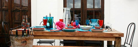 Glass Food Cover 'Live Well, Laugh Often, Love Much' - Great Outdoor Entertaining Accessory