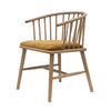 Ankara Wood & Velvet Retro Copper Dining Chair / Occasional Chair