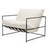 Lauro Club Chair Large Lounge Chair - Contemporary Chic Vanilla Colour