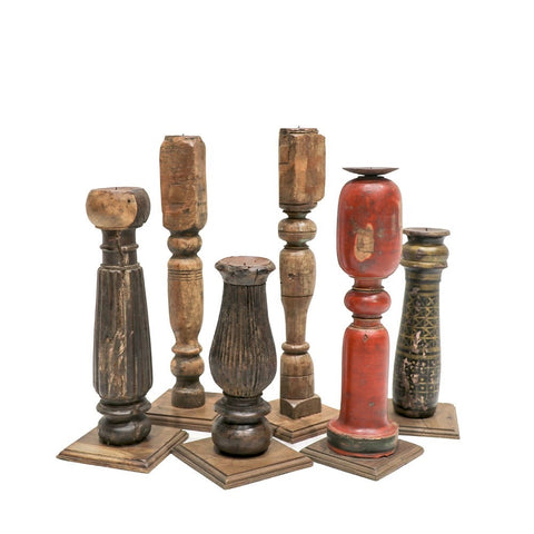 Vintage Original Table Leg Candle Stick Perfect Home Décor Ornament