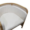 Raya Rattan Wood Occasional Chair / Armchair