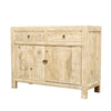 Natural White Washed Oriental 2 Door Sideboard Table