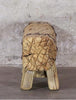 Raw Reclaimed Pine Parq Bench Seat - Handcrafted Rustic Farmhouse Chic