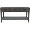 Black Oak Harvey Modern Rustic Console Table - Three Drawer