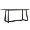 Devore Black Oak Dining Table - Modern Chic