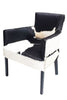Bilboa Dining Chair / Occasional Chair Black & White Goat Hide