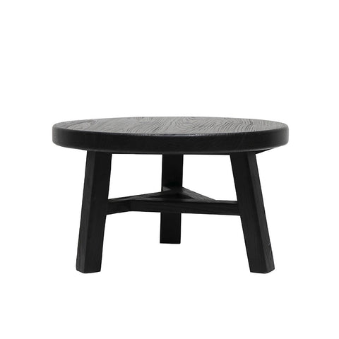 Parq Low Rise Coffee Table Black Reclaimed Elm - Larger Version