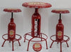 Industrial Beer Bottle Bar Set Table & Stools - Man Cave Heaven!