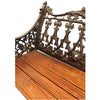 Ornate Iron Antique Original Wooden Bench Seat