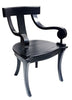 Antique Style Pharaoh Wood Occasional Chair