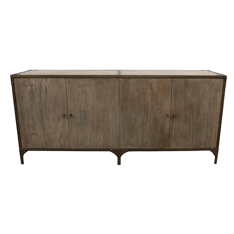 Indus Wood & Metal Entertainment Unit / Sideboard Buffet